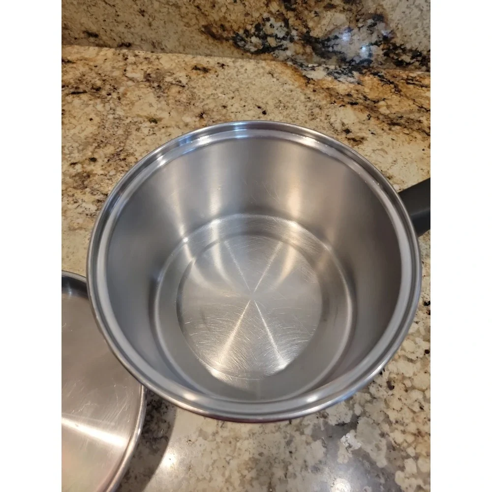 VTG T304 Lifetime 2 Quart Saucepan Stainless Steel w/Lid Approximately 7
